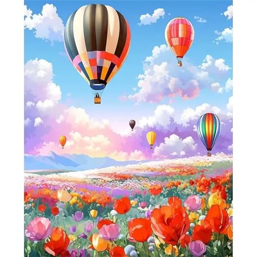 Puzzle Erwachsene 200 Teile,Tulpen Heißluftballon Puzzle Adults,Puzzles für Erwachsene Lernspiel Herausforderungsspielzeug für Gift Home Decor Frameless von Zuooyi