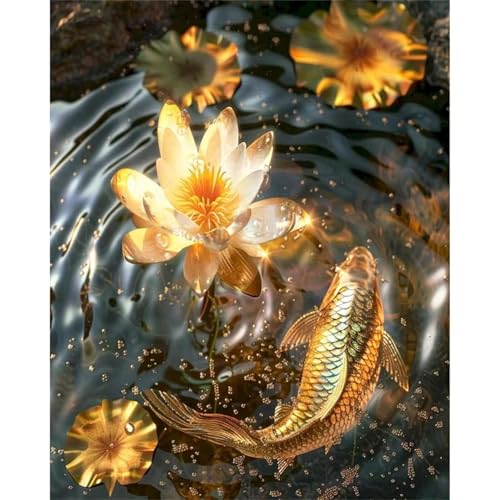 Puzzle Erwachsene 300 Teile,Goldener Lotus-Goldfisch Puzzle Adults,Puzzles für Erwachsene Lernspiel Herausforderungsspielzeug für Gift Home Decor Frameless Puzzle Erwachsene 300 Teile,Goldener Lotus-Goldfisch Puzzle Adults,Puzzles für Erwachsene Lernspiel Herausforderungsspielzeug für Gift Home Decor Frameless von Zuooyi