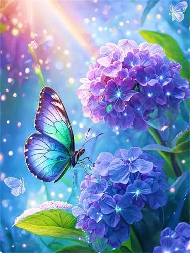 Puzzle Erwachsene 300 Teile,Hortensienschmetterling Puzzle Adults,Puzzles für Erwachsene Lernspiel Herausforderungsspielzeug für Gift Home Decor Frameless Puzzle Erwachsene 300 Teile,Hortensienschmetterling Puzzle Adults,Puzzles für Erwachsene Lernspiel Herausforderungsspielzeug für Gift Home Decor Frameless von Zuooyi