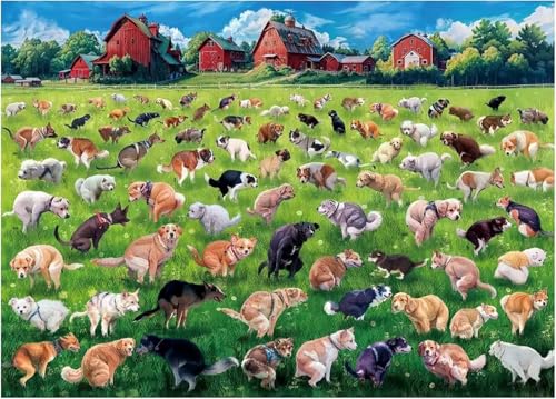 Puzzle Erwachsene 300 Teile,Hundewiese Haus Puzzle Adults,Puzzles für Erwachsene Lernspiel Herausforderungsspielzeug für Gift Home Decor Framed Puzzle Erwachsene 300 Teile,Hundewiese Haus Puzzle Adults,Puzzles für Erwachsene Lernspiel Herausforderungsspielzeug für Gift Home Decor Framed von Zuooyi
