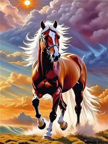 Puzzle Erwachsene 300 Teile,Laufendes Pferd Puzzle Adults,Puzzles für Erwachsene Lernspiel Herausforderungsspielzeug für Gift Home Decor Frameless von Zuooyi