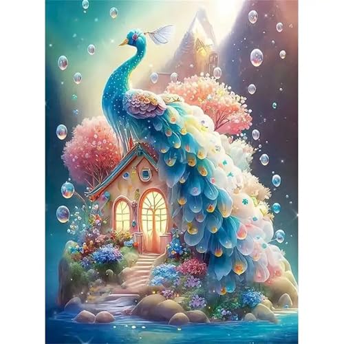 Puzzle Erwachsene 300 Teile,Pfauenhaus Puzzle Adults,Puzzles für Erwachsene Lernspiel Herausforderungsspielzeug für Gift Home Decor Frameless von Zuooyi