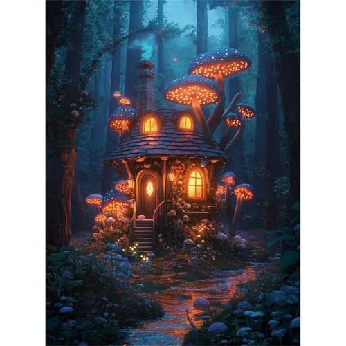 Puzzle Erwachsene 300 Teile,Pilzhaus Puzzle Adults,Puzzles für Erwachsene Lernspiel Herausforderungsspielzeug für Gift Home Decor Frameless Puzzle Erwachsene 300 Teile,Pilzhaus Puzzle Adults,Puzzles für Erwachsene Lernspiel Herausforderungsspielzeug für Gift Home Decor Frameless von Zuooyi
