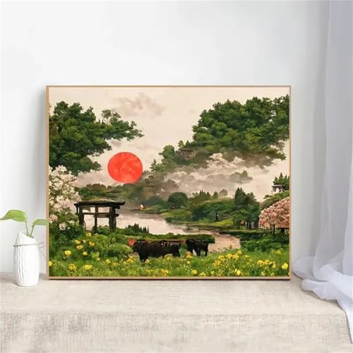 Puzzle Erwachsene 300 Teile,Rote Sonne Landschaft Puzzle Adults,Puzzles für Erwachsene Lernspiel Herausforderungsspielzeug für Gift Home Decor Frameless Puzzle Erwachsene 300 Teile,Rote Sonne Landschaft Puzzle Adults,Puzzles für Erwachsene Lernspiel Herausforderungsspielzeug für Gift Home Decor Frameless von Zuooyi