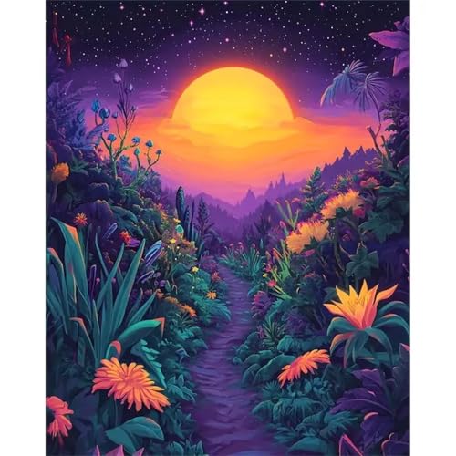Puzzle Erwachsene 300 Teile,Sonnenaufgangspflanze Puzzle Adults,Puzzles für Erwachsene Lernspiel Herausforderungsspielzeug für Gift Home Decor Frameless von Zuooyi