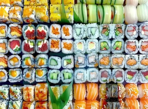 Puzzle Erwachsene 300 Teile,Sushi-Essen Puzzle Adults,Puzzles für Erwachsene Lernspiel Herausforderungsspielzeug für Gift Home Decor Frameless Puzzle Erwachsene 300 Teile,Sushi-Essen Puzzle Adults,Puzzles für Erwachsene Lernspiel Herausforderungsspielzeug für Gift Home Decor Frameless von Zuooyi