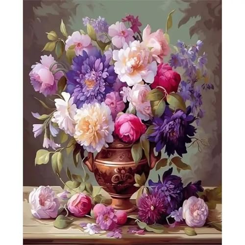 Puzzle Erwachsene 300 Teile,Vase Chrysantheme Puzzle Adults,Puzzles für Erwachsene Lernspiel Herausforderungsspielzeug für Gift Home Decor Frameless von Zuooyi