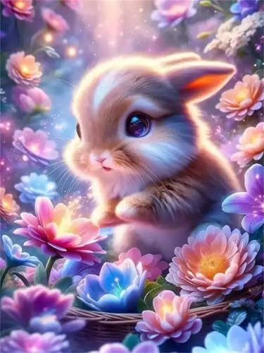 Puzzle Erwachsene 500 Teile,Hasenblume Puzzle Adults,Puzzles für Erwachsene Lernspiel Herausforderungsspielzeug für Gift Home Decor Frameless Puzzle Erwachsene 500 Teile,Hasenblume Puzzle Adults,Puzzles für Erwachsene Lernspiel Herausforderungsspielzeug für Gift Home Decor Frameless von Zuooyi