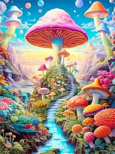 Puzzle Erwachsene 500 Teile,Pilzland Puzzle Adults,Puzzles für Erwachsene Lernspiel Herausforderungsspielzeug für Gift Home Decor Framed Puzzle Erwachsene 500 Teile,Pilzland Puzzle Adults,Puzzles für Erwachsene Lernspiel Herausforderungsspielzeug für Gift Home Decor Framed von Zuooyi