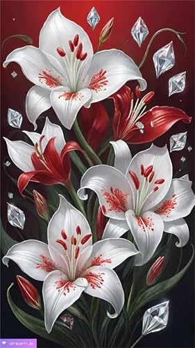 Puzzle Erwachsene 500 Teile,Schöne Lilien Puzzle Adults,Puzzles für Erwachsene Lernspiel Herausforderungsspielzeug für Gift Home Decor Framed Puzzle Erwachsene 500 Teile,Schöne Lilien Puzzle Adults,Puzzles für Erwachsene Lernspiel Herausforderungsspielzeug für Gift Home Decor Framed von Zuooyi