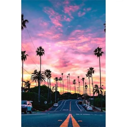 Puzzle Erwachsene 500 Teile,Straßenlandschaft Puzzle Adults,Puzzles für Erwachsene Lernspiel Herausforderungsspielzeug für Gift Home Decor Frameless von Zuooyi