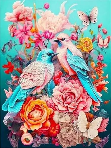 Puzzle Erwachsene 500 Teile,Vögelaaaaaa Blumen Puzzle Adults,Puzzles für Erwachsene Lernspiel Herausforderungsspielzeug für Gift Home Decor Frameless von Zuooyi