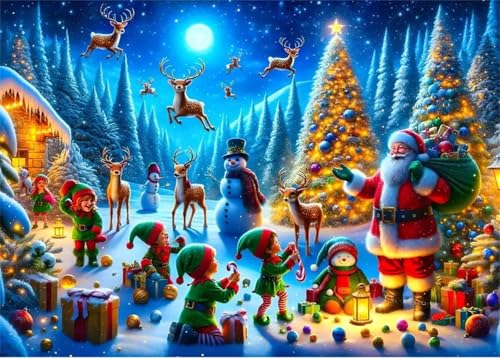 Puzzle Erwachsene 500 Teile,Weihnachtstag Puzzle Adults,Puzzles für Erwachsene Lernspiel Herausforderungsspielzeug für Gift Home Decor Framed Puzzle Erwachsene 500 Teile,Weihnachtstag Puzzle Adults,Puzzles für Erwachsene Lernspiel Herausforderungsspielzeug für Gift Home Decor Framed von Zuooyi