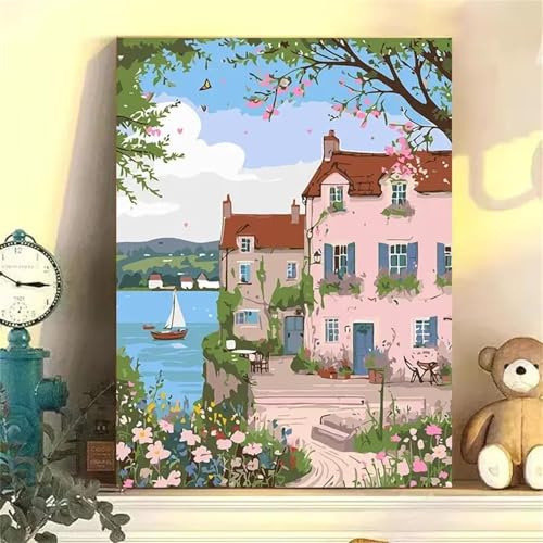 Puzzle Erwachsene 700 Teile,Haus See Baum Puzzle Adults,Puzzles für Erwachsene Lernspiel Herausforderungsspielzeug für Gift Home Decor Frameless von Zuooyi