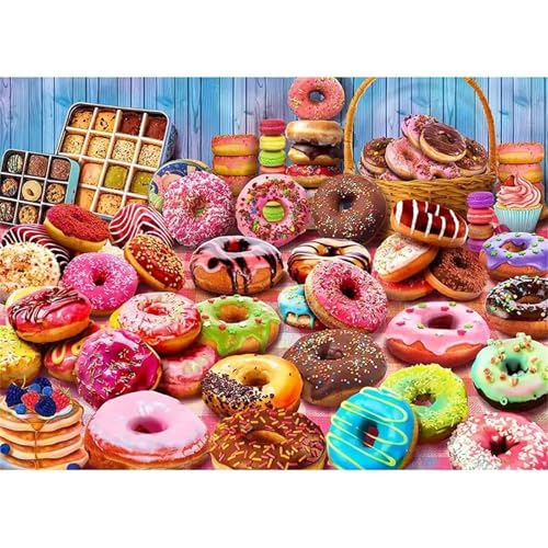 Puzzle Erwachsene 700 Teile,Krapfen Puzzle Adults,Puzzles für Erwachsene Lernspiel Herausforderungsspielzeug für Gift Home Decor Frameless Puzzle Erwachsene 700 Teile,Krapfen Puzzle Adults,Puzzles für Erwachsene Lernspiel Herausforderungsspielzeug für Gift Home Decor Frameless von Zuooyi