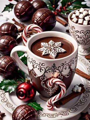 Puzzle Erwachsene 700 Teile,Weihnachtskaffee Puzzle Adults,Puzzles für Erwachsene Lernspiel Herausforderungsspielzeug für Gift Home Decor Framed Puzzle Erwachsene 700 Teile,Weihnachtskaffee Puzzle Adults,Puzzles für Erwachsene Lernspiel Herausforderungsspielzeug für Gift Home Decor Framed von Zuooyi