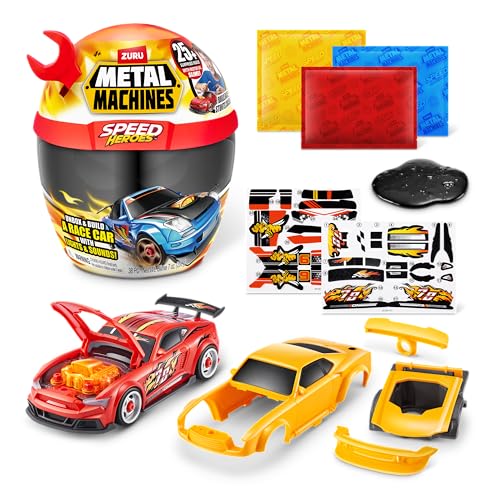Zuru Metal Machines 67125B (Red) Metal Machines Speed Heroes von Zuru, baue und fahre Dein eigenes Rennfahrzeug, Giant (29.5 cm) von Zuru Metal Machines