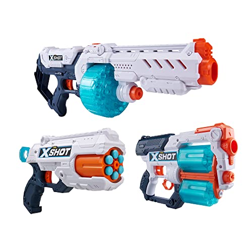 X-Shot Excel Turbo Combo Pack mit Turbo Fire & Xcess & Reflex 6 Schaumstoffdart-Blastern (96 Darts) von XSHOT