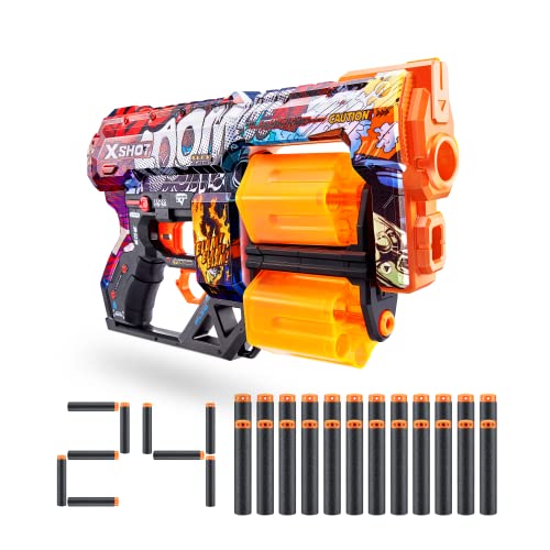 X-Shot Skins Dread, Boom, Schaumstoffdart-Blaster (24 Darts) von XShot