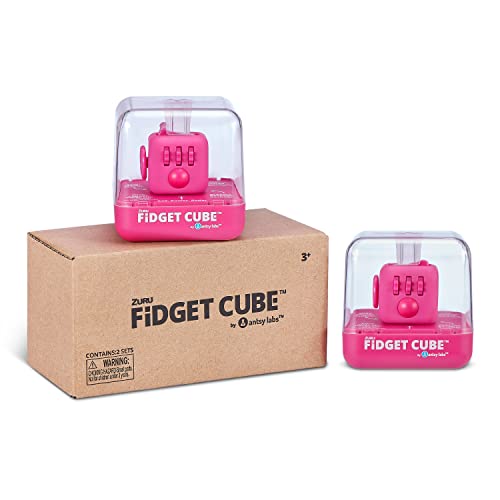 Fidget Cube von Antsy Labs, Antistresswürfel Rosa (2er Pack) von Fidget Cube