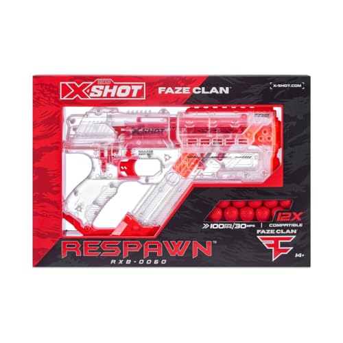 X-Shot-Chaos-Respawn Faze - Transparenter Kugel-Blaster mit 12 Kugeln X-Shot-Chaos-Respawn Faze - Transparenter Kugel-Blaster mit 12 Kugeln von Zuru