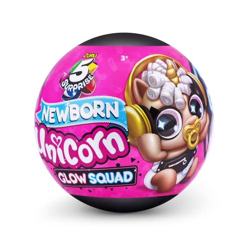 ZURU 77264 Überraschungskapsel mit Einhorn-Motiv "Glow Squad", Mystery-Sammelobjekt, 5 Stück ZURU 77264 Überraschungskapsel mit Einhorn-Motiv "Glow Squad", Mystery-Sammelobjekt, 5 Stück von Zuru