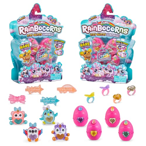 Rainbocorns Itzy Glitzy Surprise Serie 2, Sammeleier 2er Pack von Rainbocorns