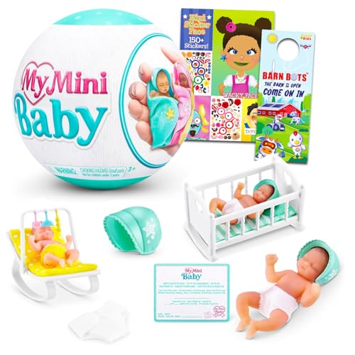 Zuru My Mini Baby Mystery Toy Set - Bundle with My Mini Baby Series 1 Mystery Ball with Stickers, More | My Mini Baby Blind Ball for Kids, Girls Zuru My Mini Baby Mystery Toy Set - Bundle with My Mini Baby Series 1 Mystery Ball with Stickers, More | My Mini Baby Blind Ball for Kids, Girls von Zuru