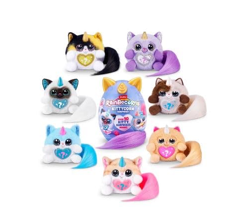 Zuru Rainbocorns Series 9 10+ Überraschungen Kittycorn Toy mit Fluffy Tail von Zuru