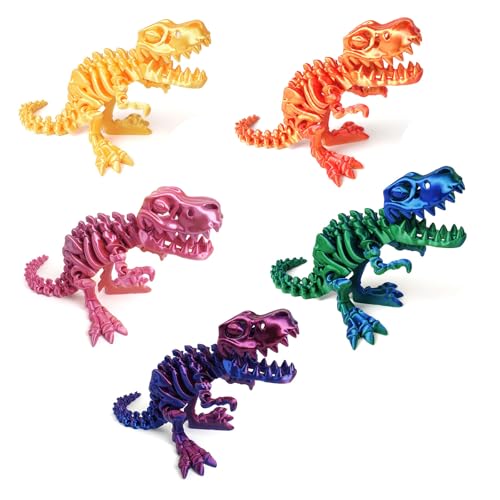 Zuzer 3D Gedrucktes Drachenei 5PCS Dracheneier mit Drachen,Geheimnisvolle Kristalldrache 3D Drachenfiguren Drachenei Beweglicher Drachen für Kinder Drachenliebhaber von Zuzer