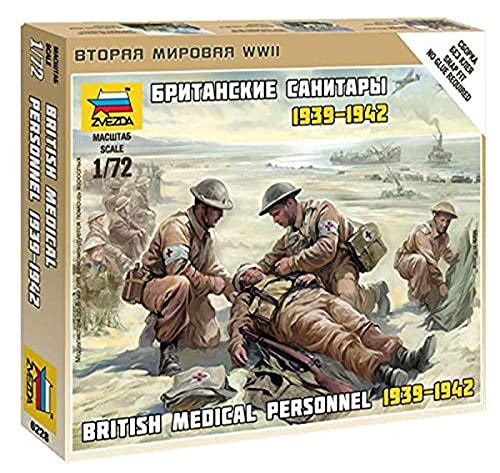 Zvezda 1/72 WWII Britisches Sanitätsteam von GSI Creos