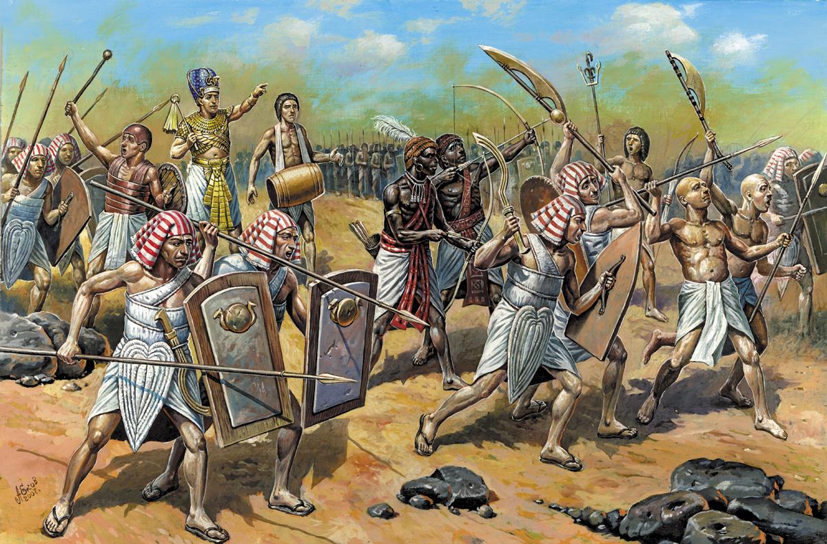 Ägyptische Infanterie, 2000 v. Chr. von Zvezda