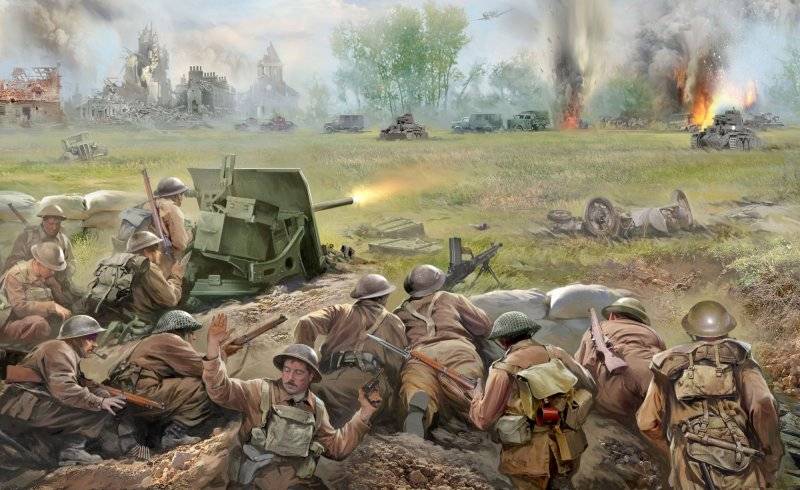 Brettspiel Blitzkrieg 1940 von Zvezda