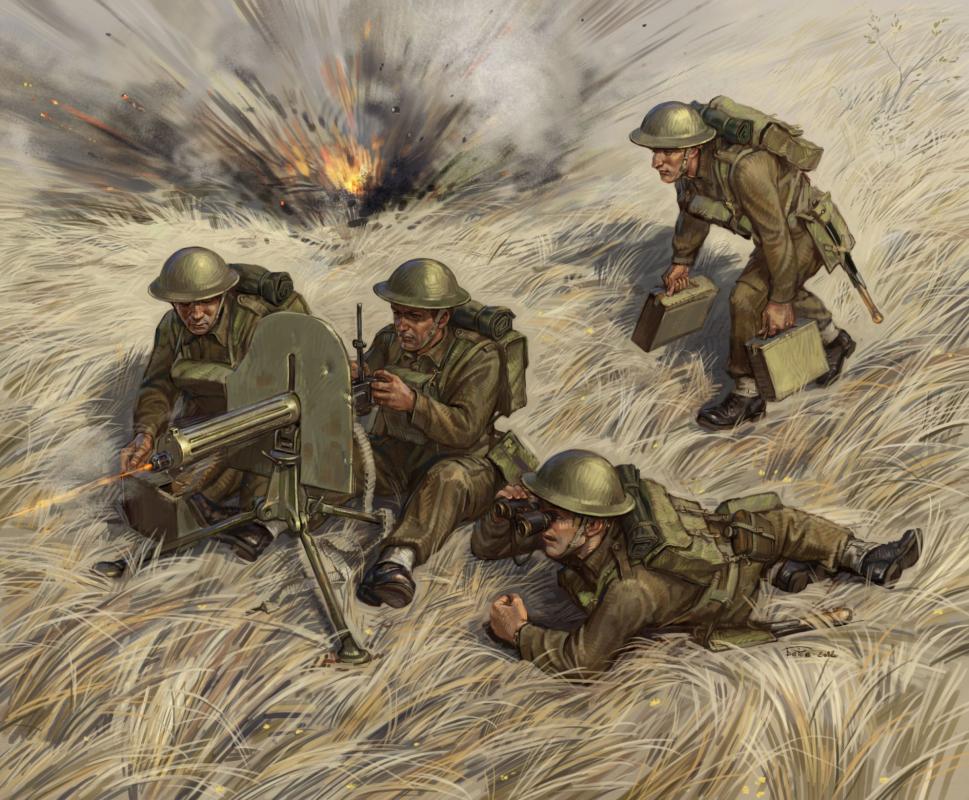 Brit.Maschinengewehr m.Crew 1939-42 Brit.Maschinengewehr m.Crew 1939-42 von Zvezda