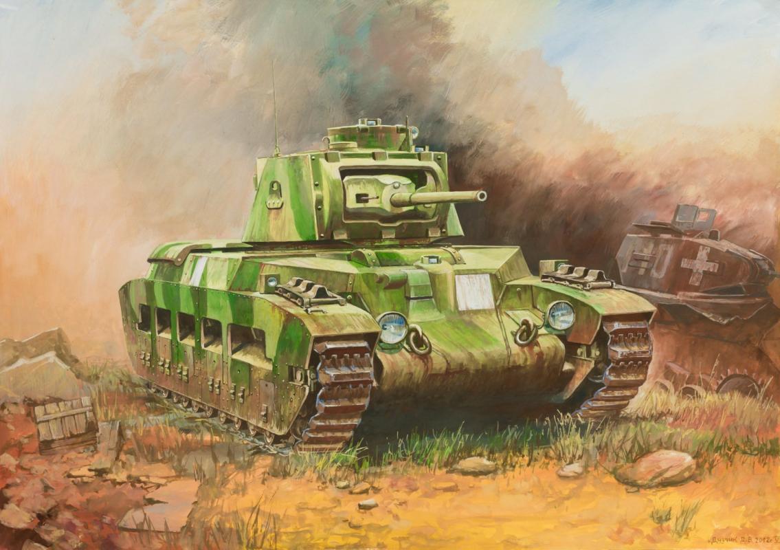 Britischer Panzer Matilda Mk-1 Britischer Panzer Matilda Mk-1 von Zvezda