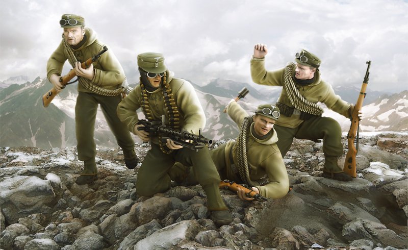 Deutsche Gebirgsjäger Edelweis Deutsche Gebirgsjäger Edelweis von Zvezda