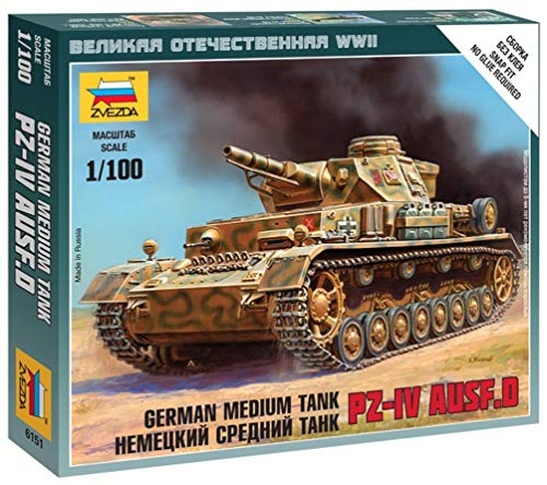 Zvezda – Z6151 – Modellbau – Panzerkampfwagen IV AUSF D – Maßstab 1: 100 Zvezda – Z6151 – Modellbau – Panzerkampfwagen IV AUSF D – Maßstab 1: 100 von Zvezda