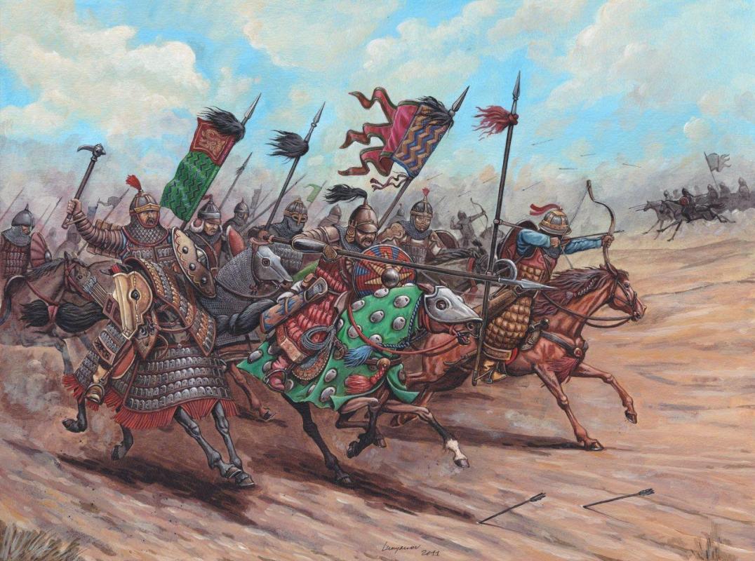 Hist.-Fig.-Set Mongolen Gold.Horde Hist.-Fig.-Set Mongolen Gold.Horde von Zvezda