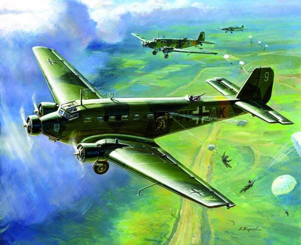Junkers Ju 52 Transport Flugzeug - Wargame AddOn Junkers Ju 52 Transport Flugzeug - Wargame AddOn von Zvezda