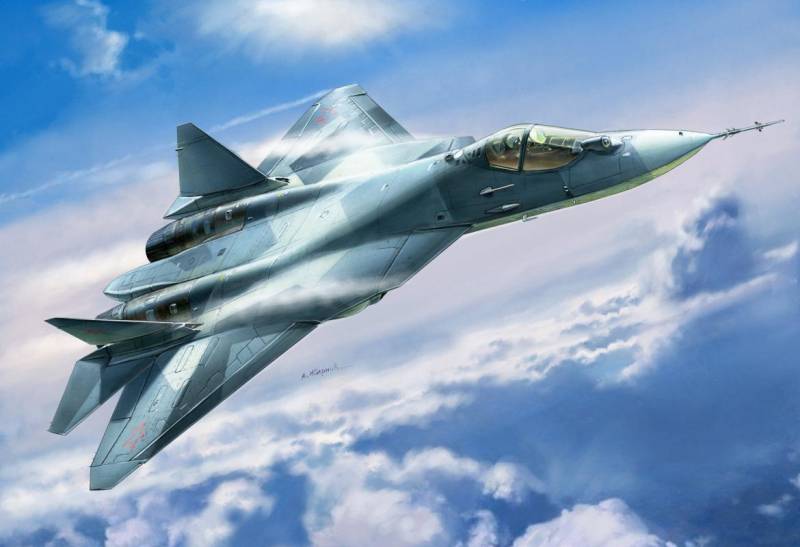 Russischer Stealthjäger Sukhoi T-50 von Zvezda