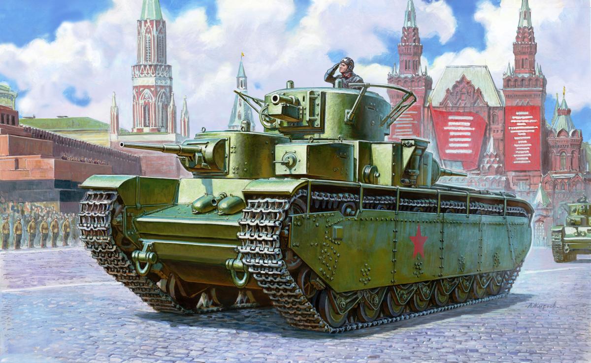 T-35 Heavy Soviet Tank T-35 Heavy Soviet Tank von Zvezda