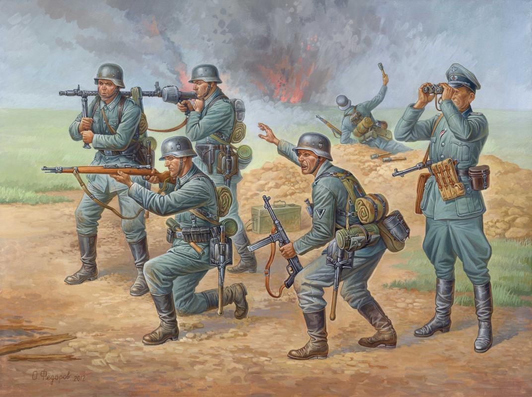 WWII Figuren-Set Dt. Infanterie WWII Figuren-Set Dt. Infanterie von Zvezda
