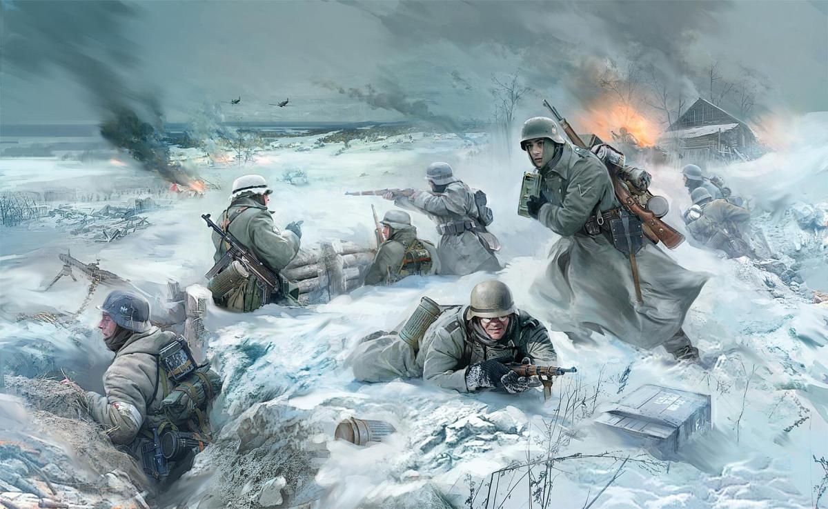 WWII Figuren-Set Dt.Inf.Winter41/42 WWII Figuren-Set Dt.Inf.Winter41/42 von Zvezda