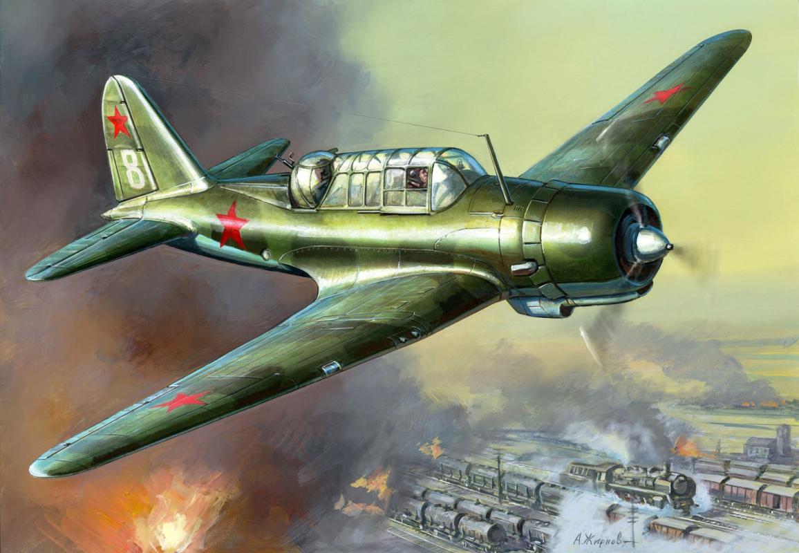 WWII Russischer SU-2 Leichter Bomber WWII Russischer SU-2 Leichter Bomber von Zvezda