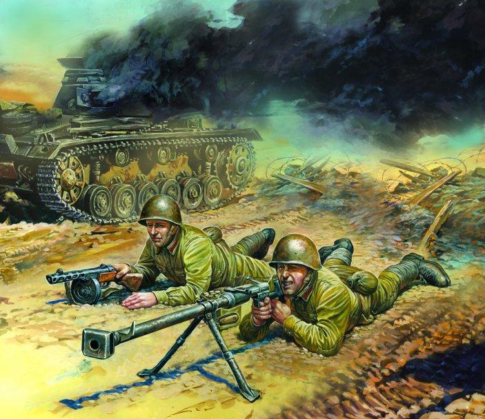 WWII Sov.Panzerjäger-Trupp WWII Sov.Panzerjäger-Trupp von Zvezda