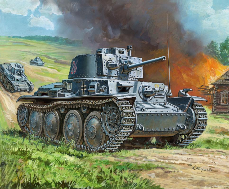 WWII Wargame AddOn Dt. Panzer 38t WWII Wargame AddOn Dt. Panzer 38t von Zvezda