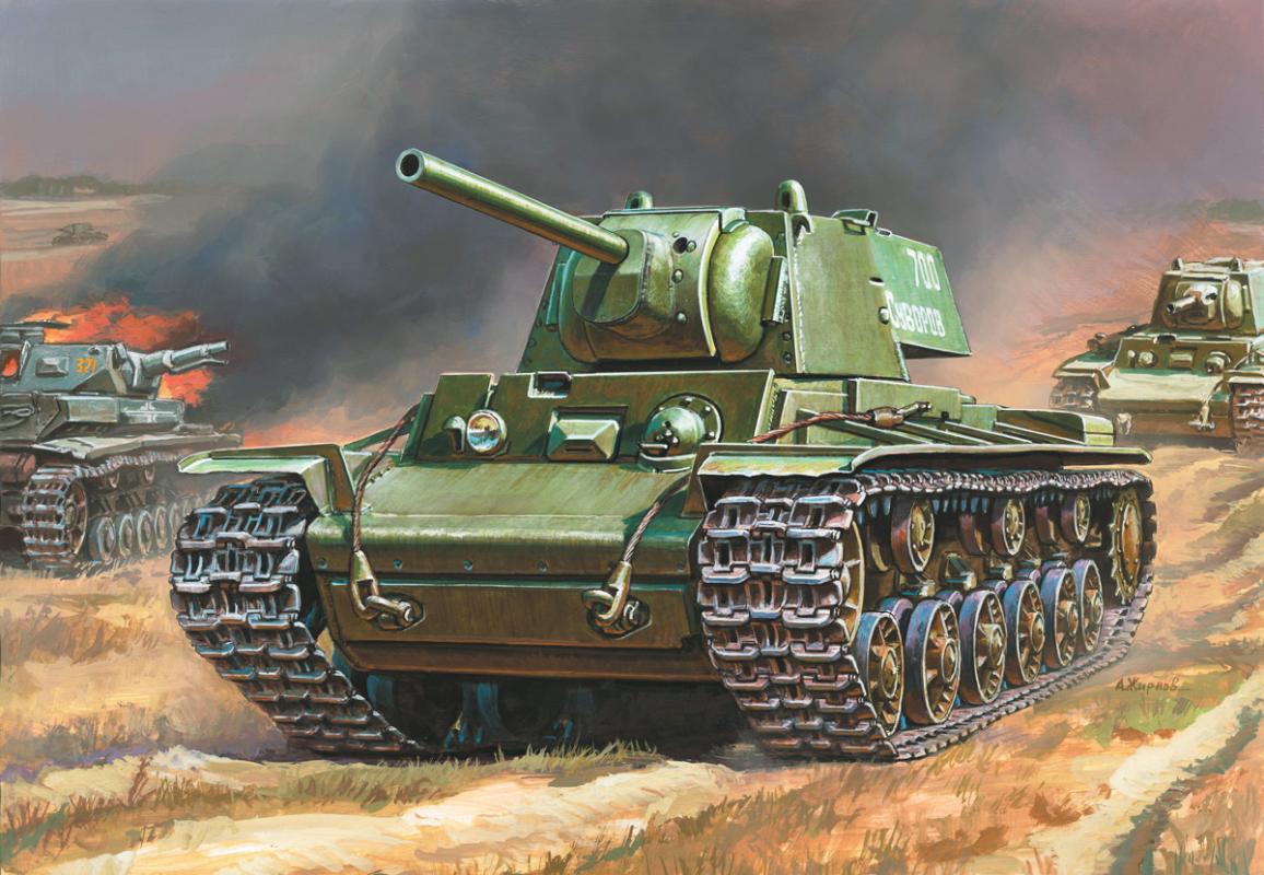 WWII Wargame AddOn Sov. Panzer KV-1 WWII Wargame AddOn Sov. Panzer KV-1 von Zvezda