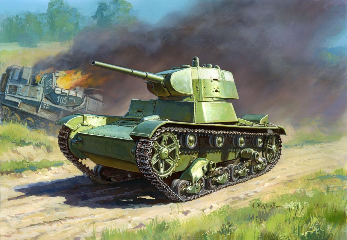 WWII Wargame AddOn Sov.Panzer T-26 WWII Wargame AddOn Sov.Panzer T-26 von Zvezda