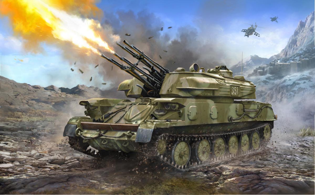 ZSU-23-4M SHILKA Sov. anti aircraft ZSU-23-4M SHILKA Sov. anti aircraft von Zvezda