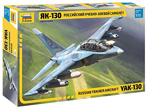 ZVEZDA 500787307 - 1:72 YAK-130, Modellbau, Bausatz, Standmodellbau, Hobby, Basteln, Plastikbausatz, Unlackiert ZVEZDA 500787307 - 1:72 YAK-130, Modellbau, Bausatz, Standmodellbau, Hobby, Basteln, Plastikbausatz, Unlackiert von Zvezda